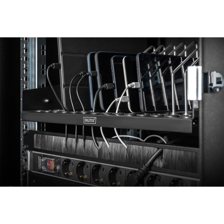 DIGITUS DN-97665 prateleira extensível para tablets, portáteis e smartphones, preto
