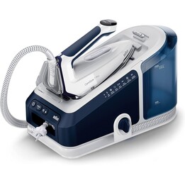 Braun CareStyle 7 Pro IS7282BL Dampfbügelstation 2700 W 2 l Aluminium-Sockelplatte Blau, Weiß