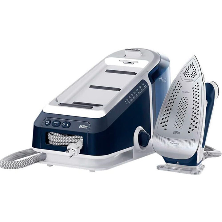Braun CareStyle 7 Pro IS7282BL estación plancha al vapor 2700 W 2 L Suela de aluminio Azul, Blanco