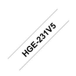 Cinta negra s/blanco 5ud 12x8