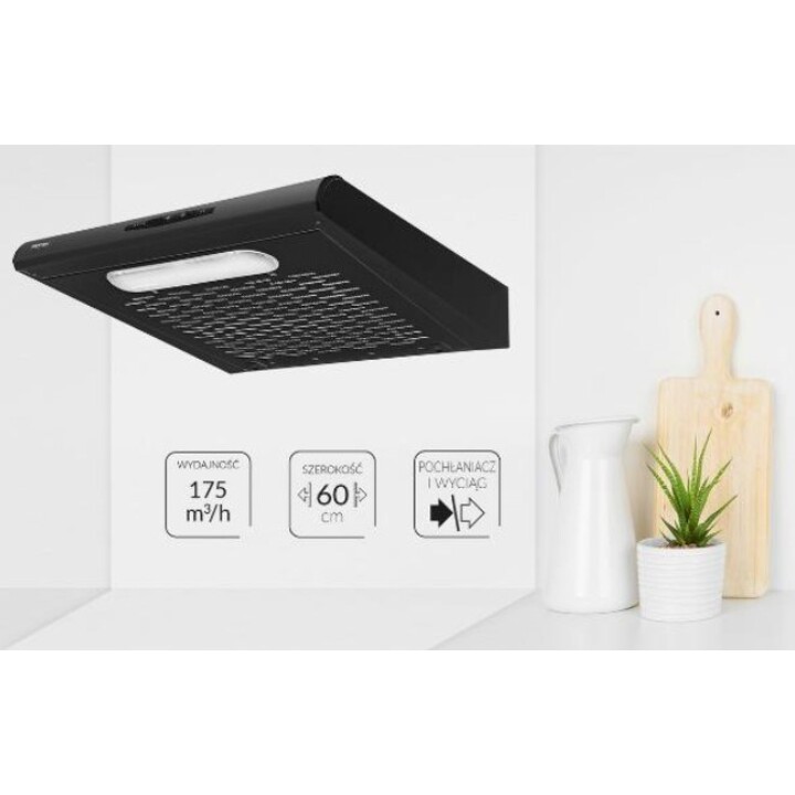 Hood embutido MPM-61-PX-73 Black