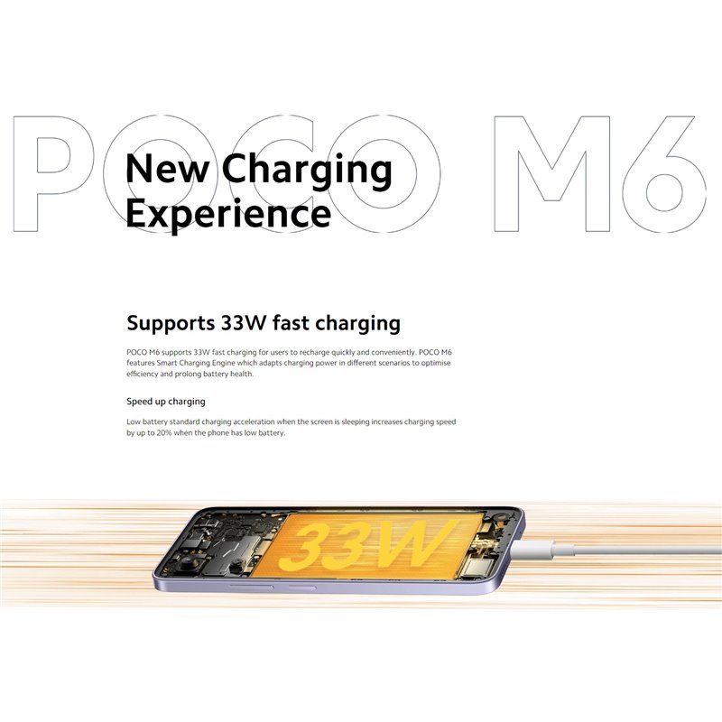 Xiaomi Poco M6 4G 8GB 256GB Dual Sim Silver
