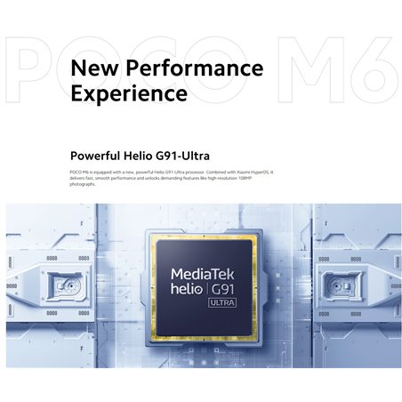 Xiaomi Poco M6 4G 8GB 256GB Dual Sim Silver