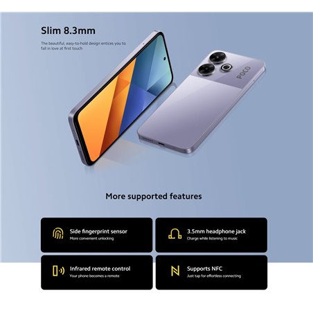 Xiaomi Poco M6 4G 8GB 256GB Dual Sim Silver