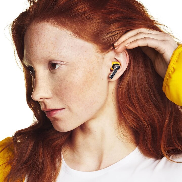 Nothing Ear (a) Yellow - Auriculares com cancelamento de ruído Bluetooth
