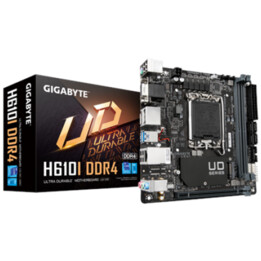 Gigabyte | H610I | Prozessorfamilie Intel | Prozessorsockel LGA1700 | DDR4-DIMM | Unterstützte Festplattenschnittstellen M.2, SA