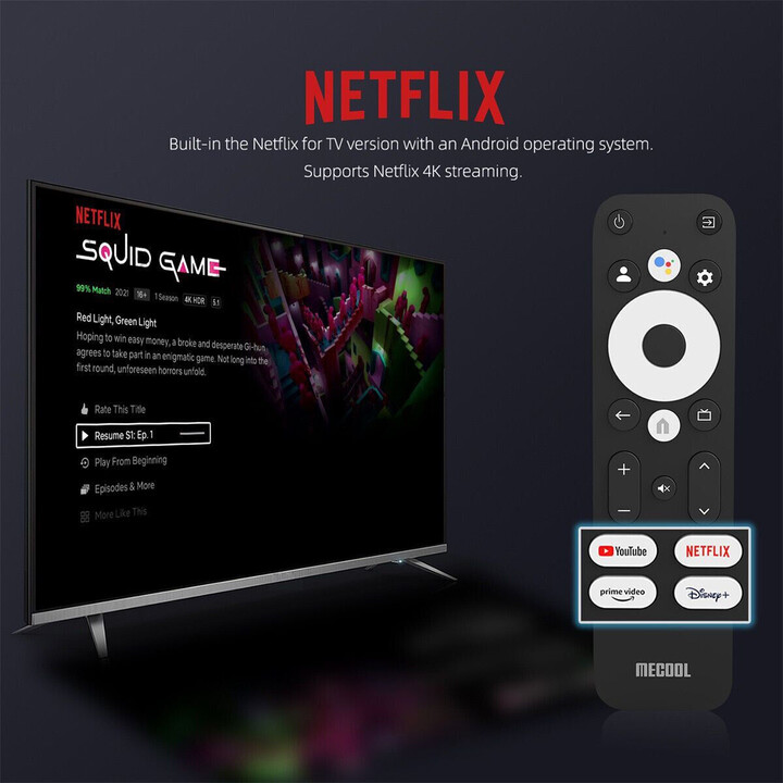 Mecool KM7 Plus S905Y4 2Go 16Go Noir