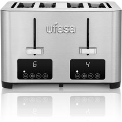 Ufesa Quartet Delux 4 ranhuras 7 níveis LCD Aço inoxidável - Torradeira digital