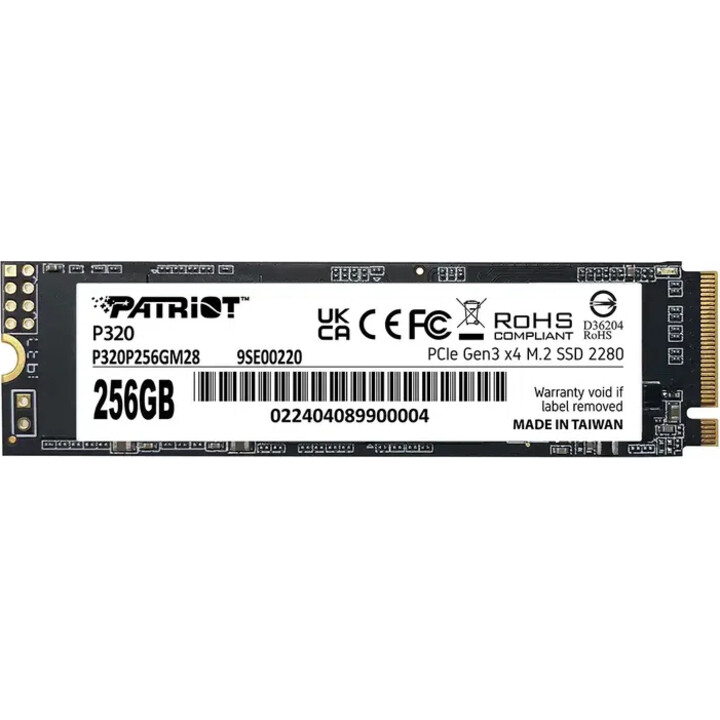 SSD Patriot Viper P320 M.2 PCI-Ex4 NVMe 256 GB 2,2 GB/s