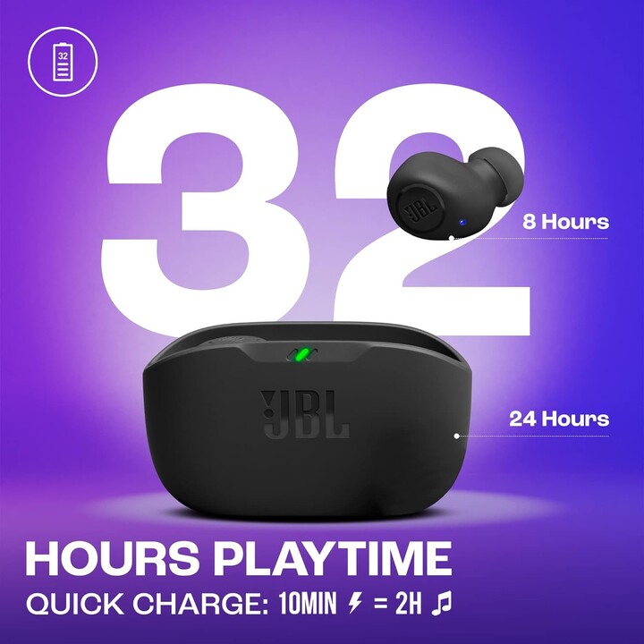 JBL Wave Buds TWS Schwarz – Bluetooth-Kopfhörer