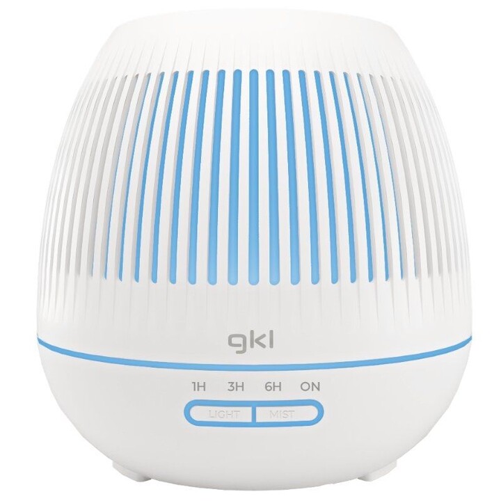 GKL ESN-400B, Luftbefeuchter mit 400ml Fassungsvermögen und Aroma-Diffusor mit LED-Licht für die Entspannungstherapie zu Hause, 