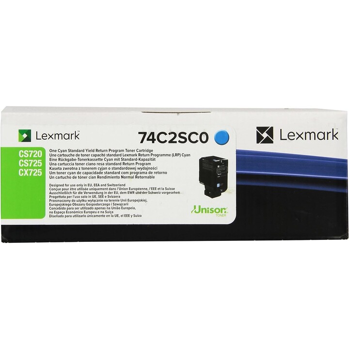 Lexmark Originale Ciano 74C2Sc0 Toner a rendere