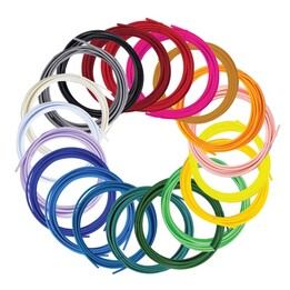3Doodler Filament FLOW 20 PLA 20 Farben Nachfüllpack Acido polilattico (PLA) Nero, Blu, Verde scuro, Rosa scuro, Oro, Verde,