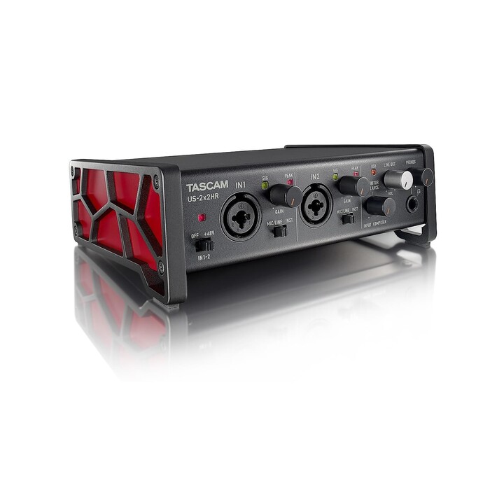 Interface de gravação de áudio Tascam US-2X2HR