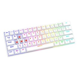 SAVIO MECHANISCHE TASTATUR WHITEOUT X2 OUTEMU ROT, HOT SWAP