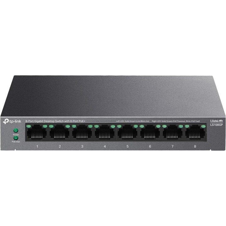 Dswitch Gigabit 8 ports Poe+ 8 ports