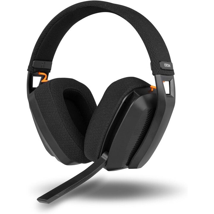 Wireless Gaming Headphones with Microphone Krom Kanji/ Bluetooth/ USB 2.0/ Black
