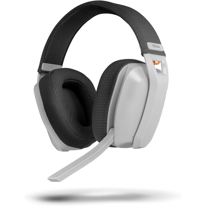 Auriculares Gaming Inalámbricos con Micrófono Krom Kanji/ Bluetooth/ USB 2.0/ Blancos