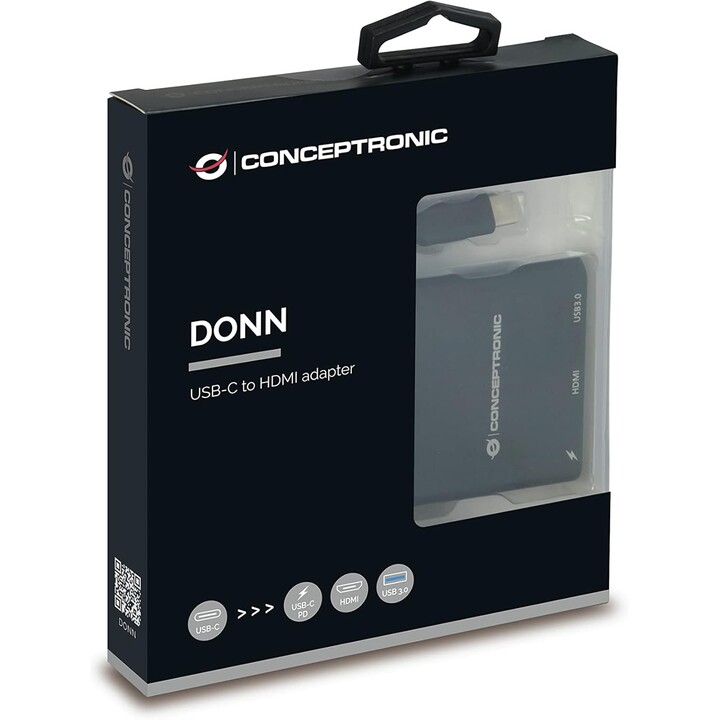 Adaptador Conceptronic USC-C a HDMI y USB 3.0