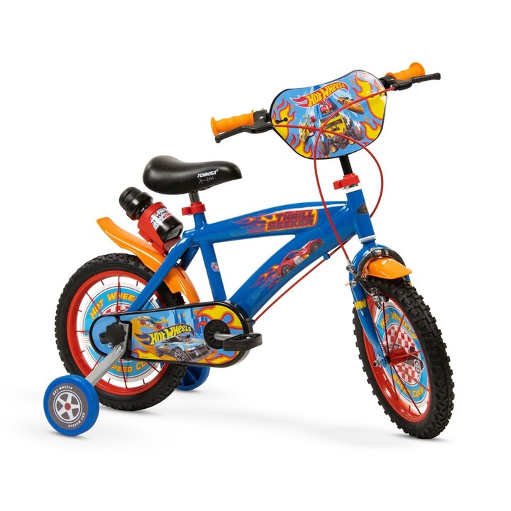 Toimsa Hot Wheels 1468, bicicletta per bambini, 14 pollici, blu