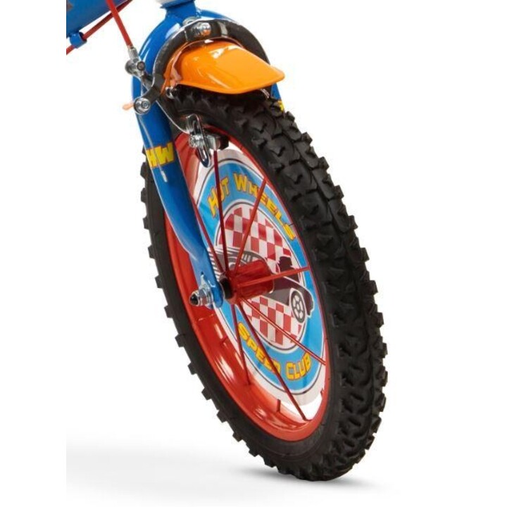 Toimsa Hot Wheels 1468, bicicletta per bambini, 14 pollici, blu