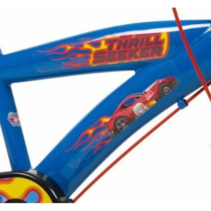 Toimsa Hot Wheels 1468, bicicletta per bambini, 14 pollici, blu