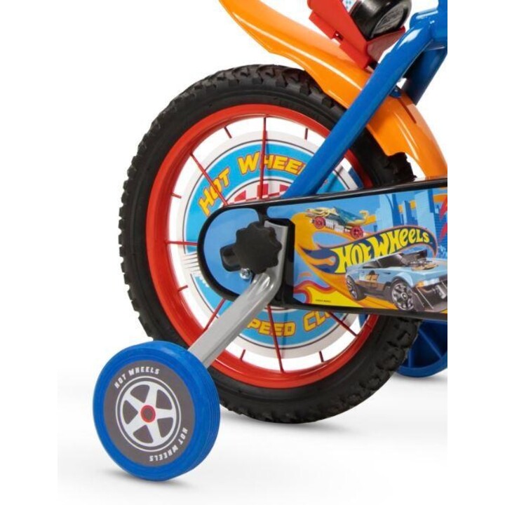 Toimsa Hot Wheels 1468, bicicletta per bambini, 14 pollici, blu