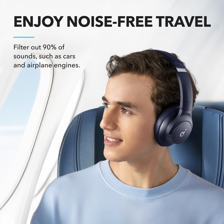 Cuffie wireless Soundcore Q20i blu