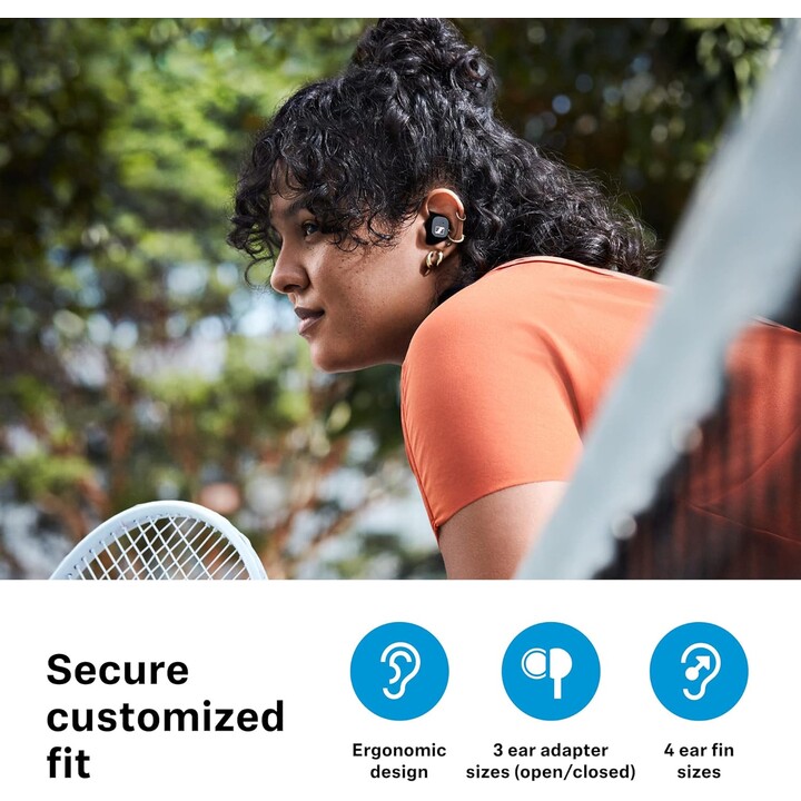 Sennheiser SPORT True Wireless Táctil IP54 7 mm Negro - Auriculares inalámbricos