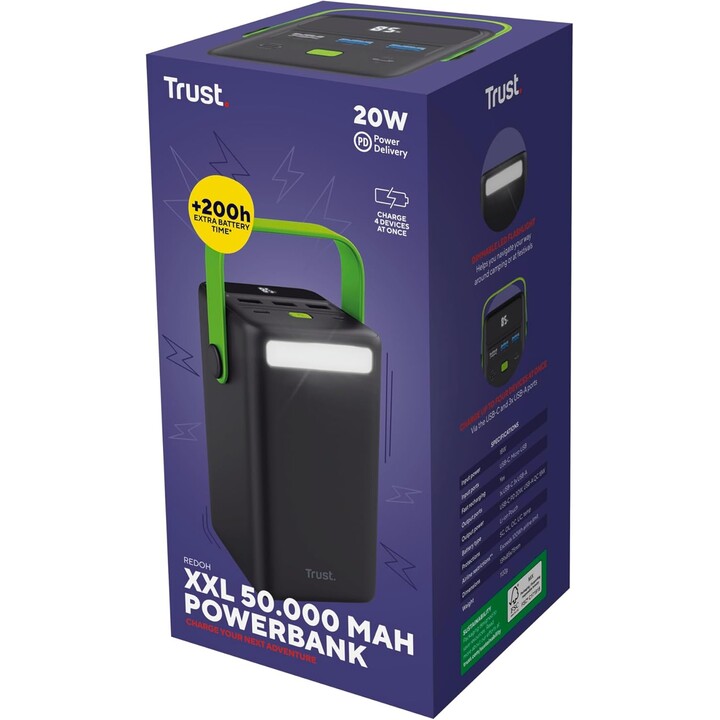 Batterie Externe/Powerbank Trust Redoh XXL 50000mAh/ 18W