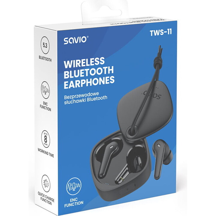 Cuffie wireless BLUETOOTH 5.3 TWS-11 SAVIO