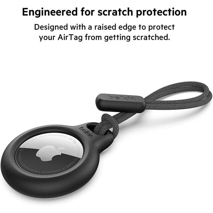 Belkin AirTag Case with Loop Secure Holder Protective Case for AirTag Black