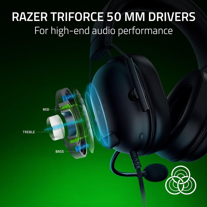 Razer Blackshark V2 X Headphones (xbox Licensed) Black (rz04-03240900-r3m1)