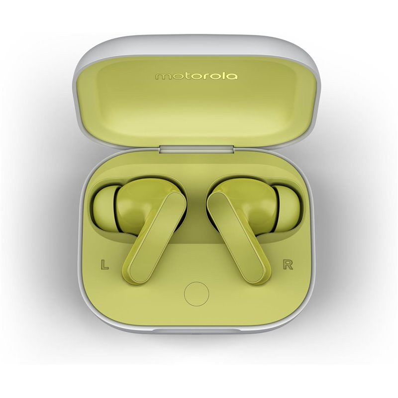 Motorola Moto Buds Wireless Headphones, Optimal Quality Sound and High Resolution Audio ANC Green