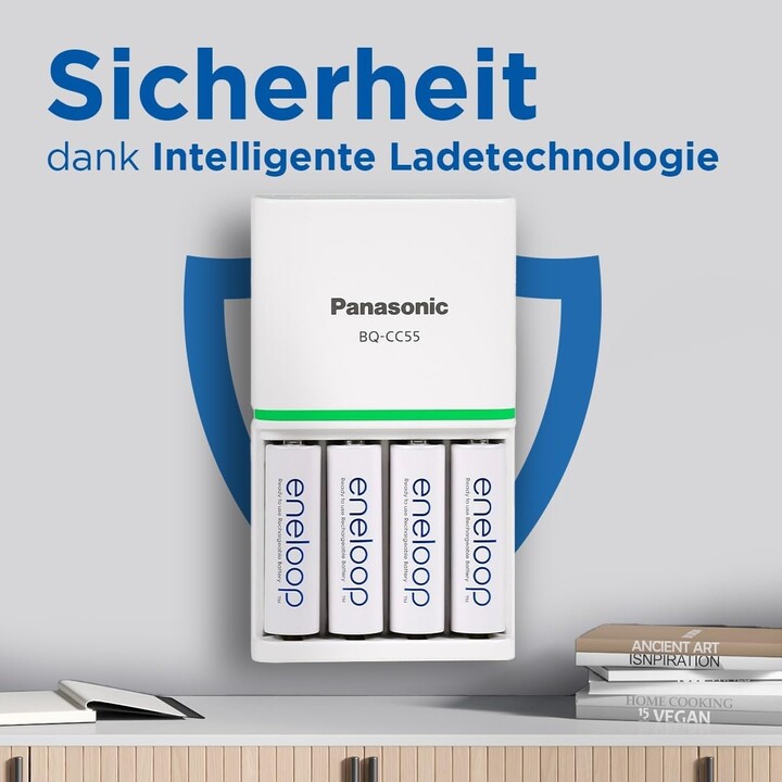 Panasonic | Batterieladegerät | ENELOOP BQ-CC55E | AA/AAA