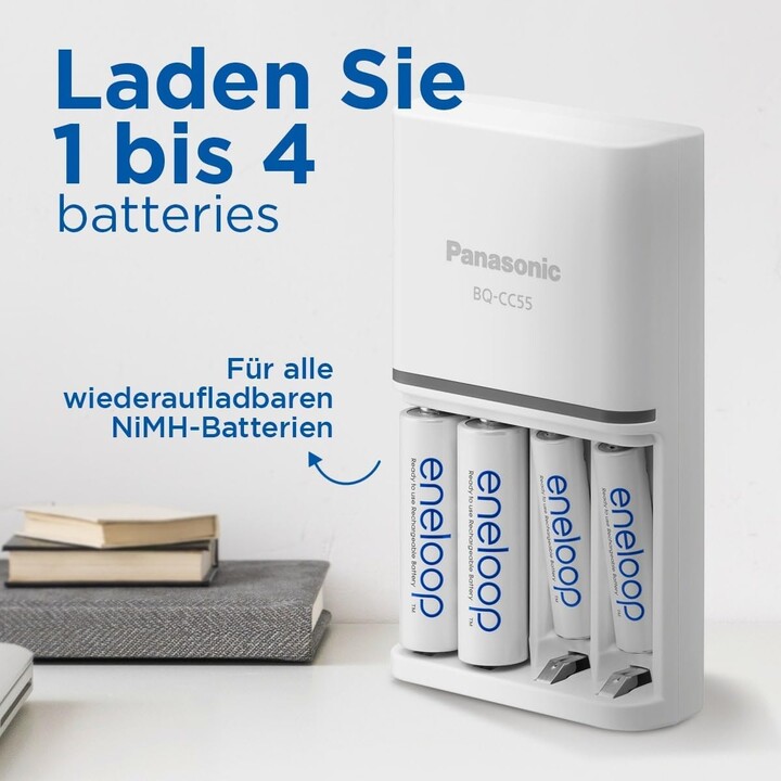 Panasonic | Batterieladegerät | ENELOOP BQ-CC55E | AA/AAA
