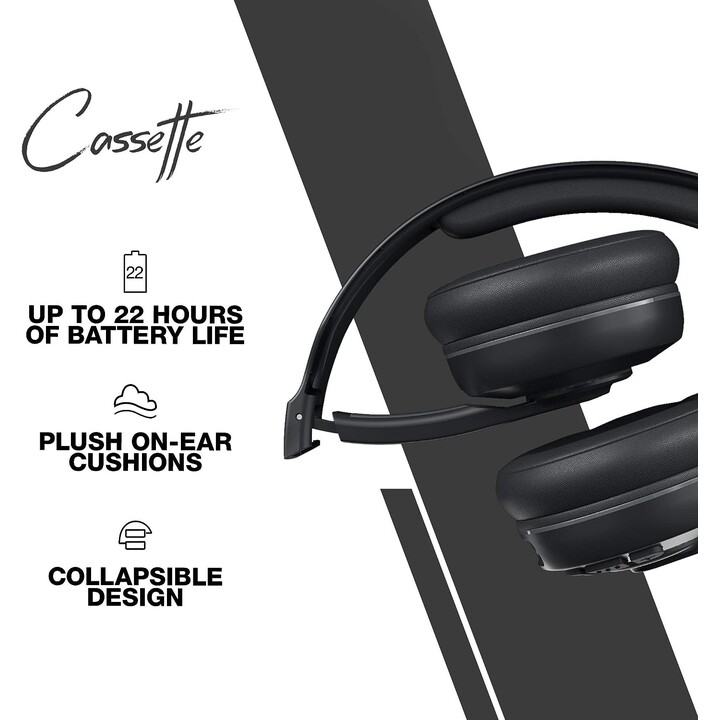 Skullcandy Cassette auriculares inalámbricos supraaurales negros