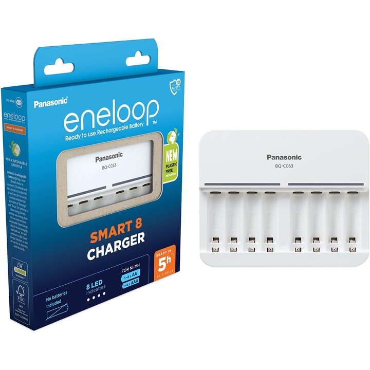 Panasonic | Caricabatterie | ENELOOP BQ-CC63E | AA/AAA