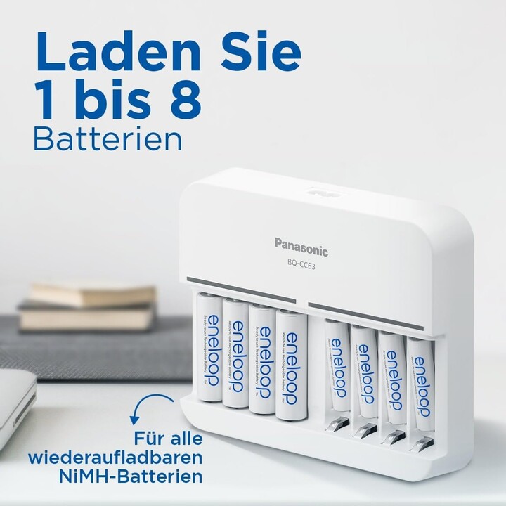 Panasonic | Chargeur de batterie | ENELOOP BQ-CC63E | AA/AAA