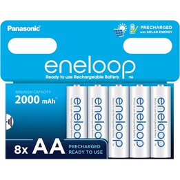 Panasonic | ENELOOP BK-3MCDE/8BE | AA | 2000mAh | 8 pc(s)