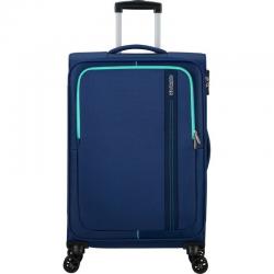 American Tourister Sea Seeker Valise Cabine Spinner 68cm/ 68x43x25cm/ 4 Roues/ Combat Marine