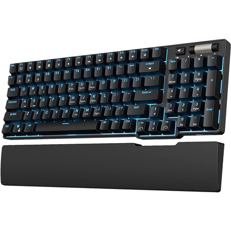 Royal Kludge RK96 ISO-ES Switch Hot-Swappable Marrom Sem Fio Preto