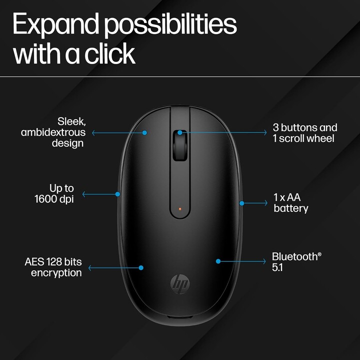 Maus HP Wireless 240 Bluetooth schwarz