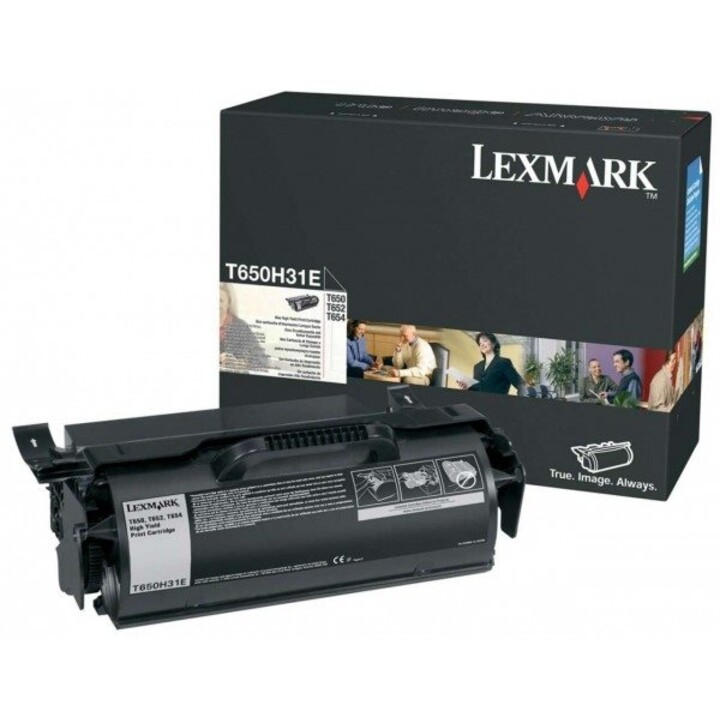 Toner lexmark t65x black gran capacidad t650 t652 25000 pag