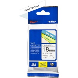 Brother tape tze241 18mmx8m white/black