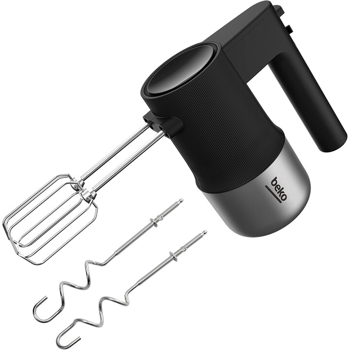 Beko HMM 81504 BX Turbo 500 W 4 speed Black / Steel - Hand mixer