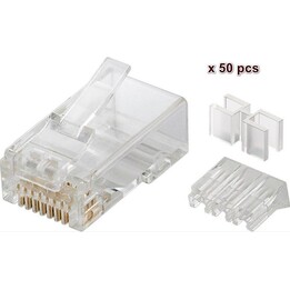 CONECTOR MICROCONNECT RJ45 CATEGORIA 6 PACOTE MODULAR 50U