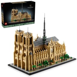 LEGO Architecture Notre-Dame de Paris set modello di cattedrale multicolore