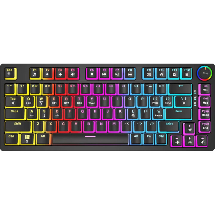 SAVIO PHENIX Wireless Mechanical Keyboard, Gateron Yellow Pro, Pudding