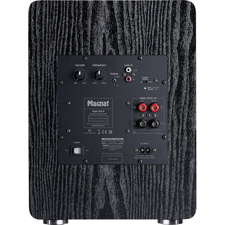Magnat Alpha RS8 Aktiver Subwoofer 80 W Schwarz